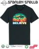 Mens UFO Spaceship Believe T-Shirt Invasion Sci-Fi Cotton Aliens Tee
