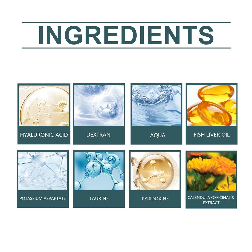 YEGBONG Капли для глаз для домашних животных, подходят для кошек и собак, удаляют слезные дорожки, очищают глазные выделения и глазную слизь, уход за глазами домашних животных, глазная промывка 30 мл/коробка