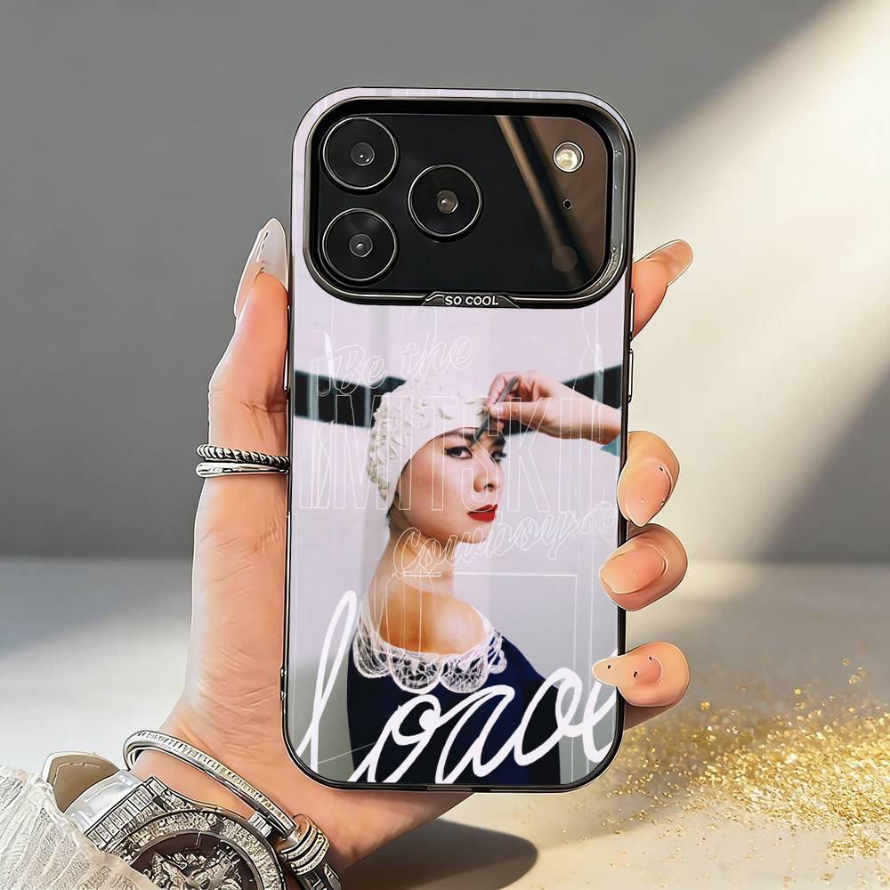 Чехол для телефона Хип-хоп исполнителя M-Mitski Для iPhone17,16,15,14,13,12,11,Pro,MAX Серый Матовый Силиконовый Черный Чехол