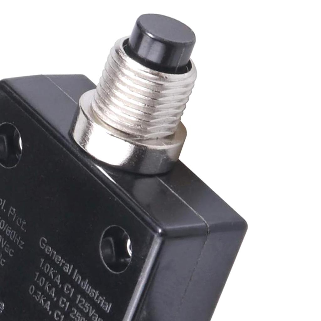 15 Amp Manual Resets Thermals Circuit Breakers 125 250V 50V Overloads Protectors for Home Appliances and Vehicles