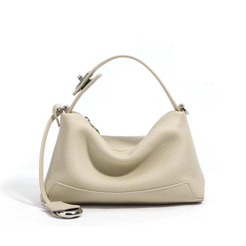 French Casual Cowhide Pillow Bag High-end Handbag Versatile Commuting Shoulder Genuine Leather Women's Crossbody