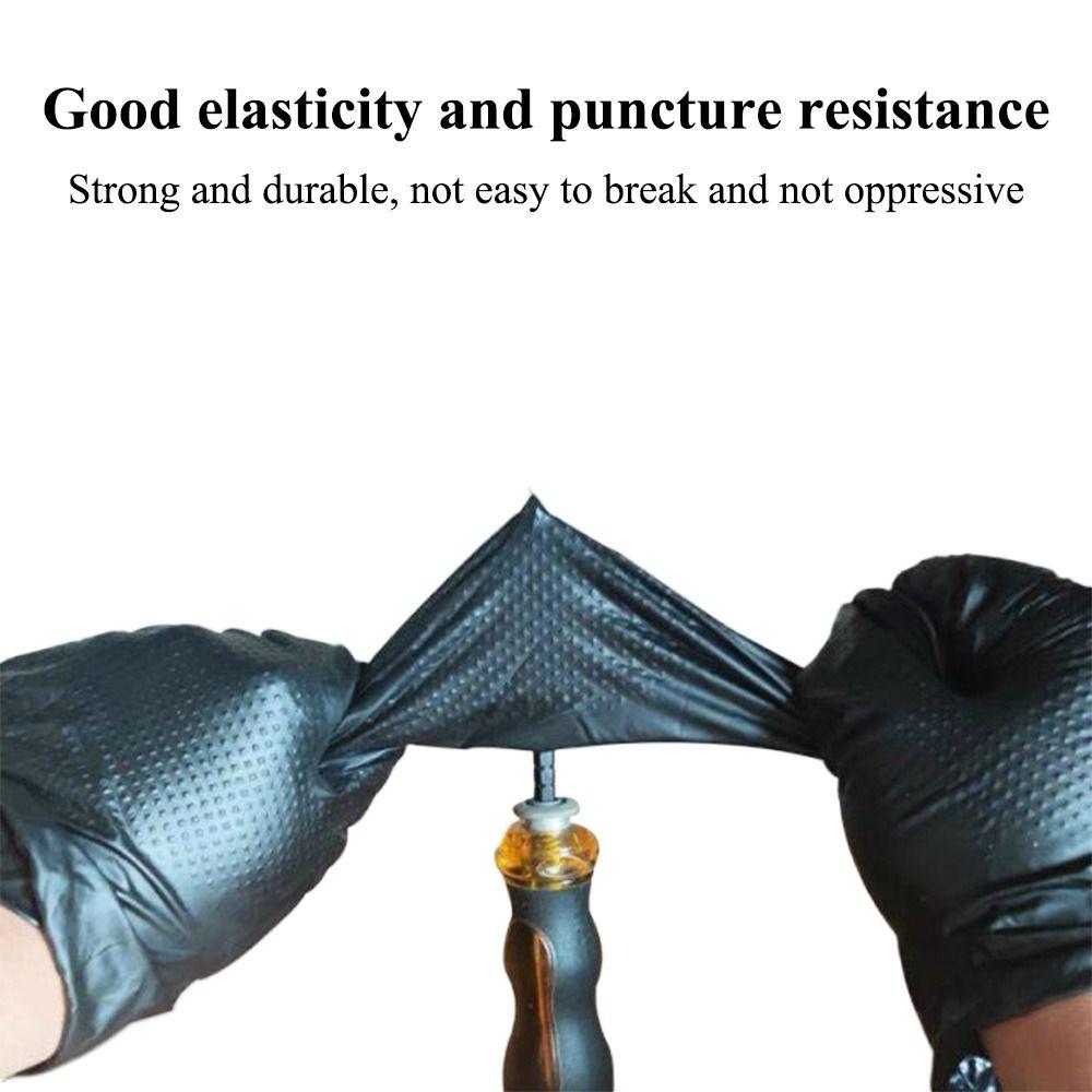 20PCS Diamond Pattern Work Gloves Orange Black Household Gloves Tool Auto Repair Gloves Unisex