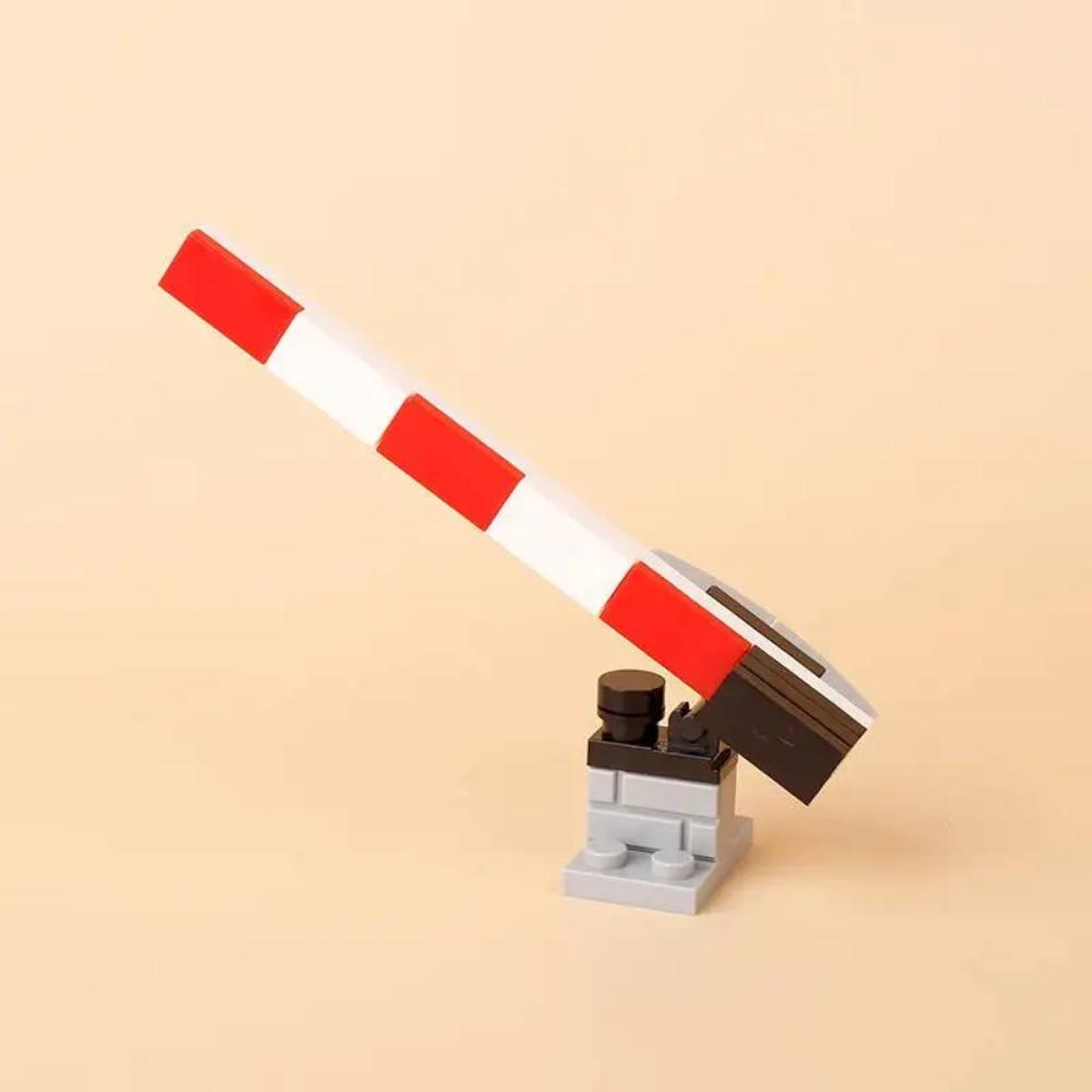 City Street Series Building Blocks Accessories Rail Transit Train Signal Light Railings Brick Toilet Flower Bed Phone Box Toy