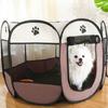 Портативная складная палатка для домашних животных, восьмиугольный забор, приют для щенков, простой в использовании, уличный, простой в эксплуатации, большие клетки для собак, заборы для кошек