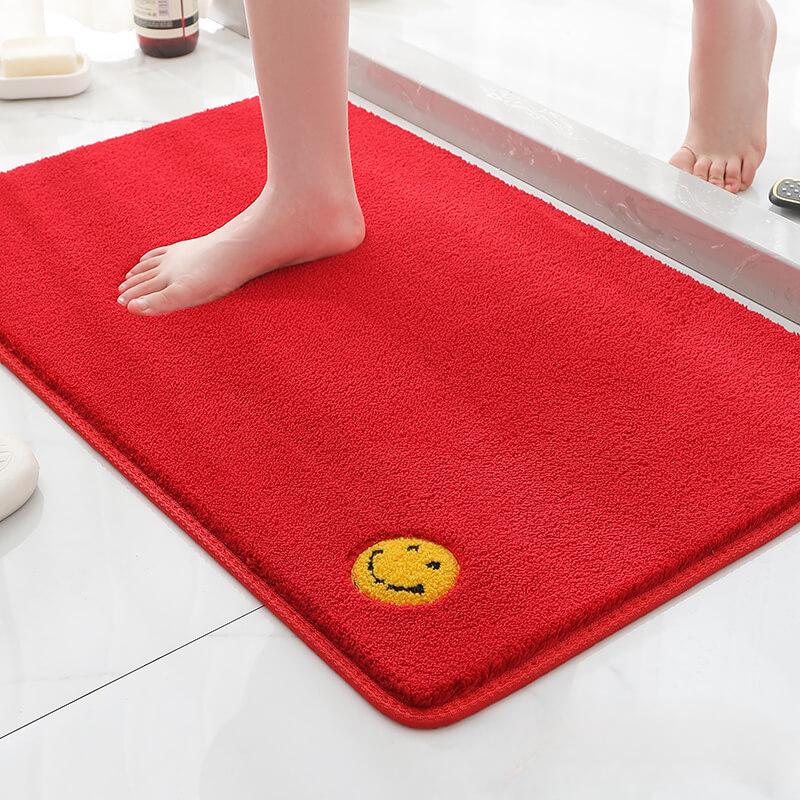 Thickened Floor Mat Bubble Velvet Home Carpet Bedroom Kitchen Mat Bathroom Water Absorption Non-Slip Foot Mat Toilet Door Mat