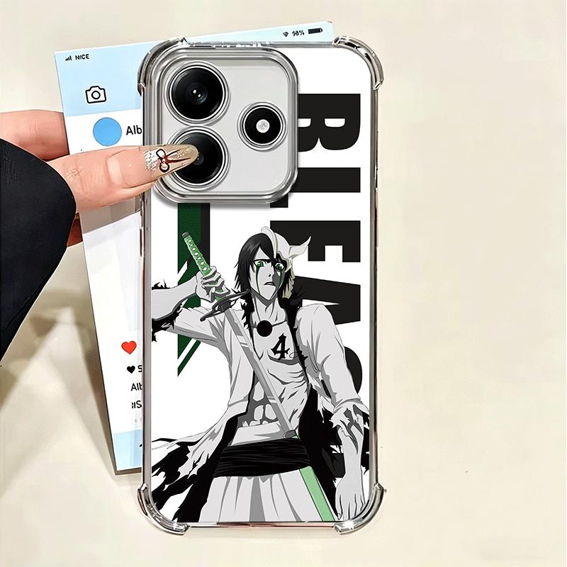 Аниме Блич Дизайн Покрытие Чехол для Телефона Для Xiaomi Poco X5 X6 X7 X8 Pro Max F8 Ultra F7 M8 M7 M5S Redmi 15C 15 14C 13C 13 X3 12C
