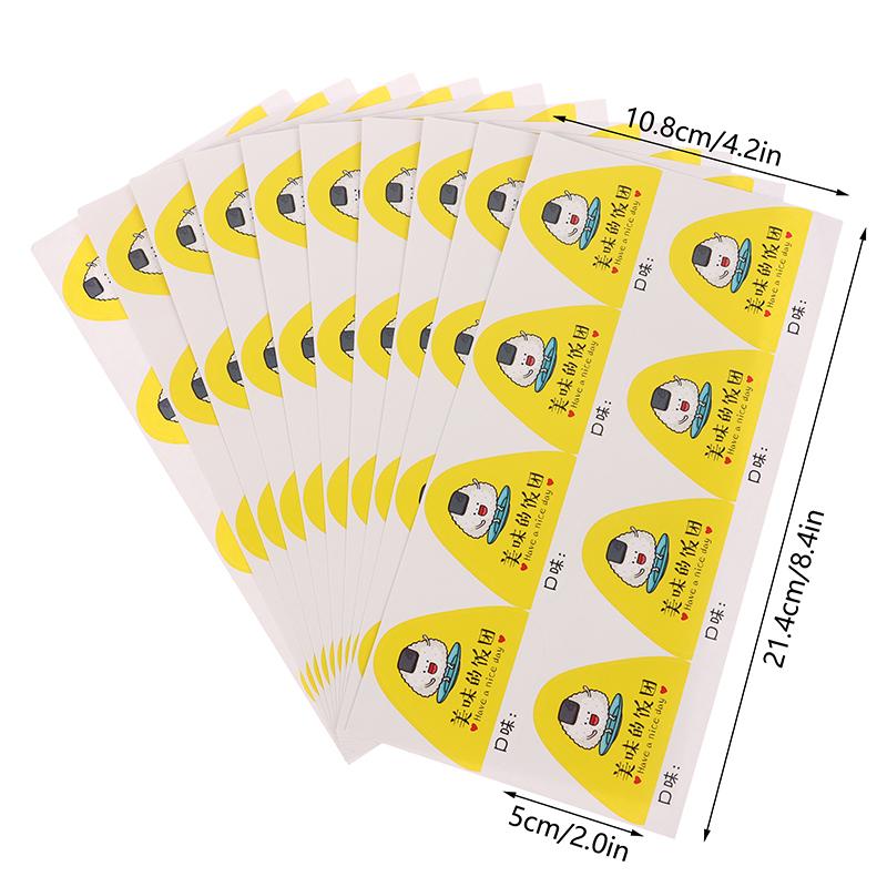 80 шт. Треугольные наклейки для упаковки рисовых шариков, наклейки для суши на сумку с водорослями нори, онигири, инструменты для форм для приготовления суши, аксессуары для бэнто