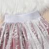 Новинка 2024 года, летняя жилетка без рукавов для девочек + модная кружевная юбка с вышивкой, комплект из 2 предметов