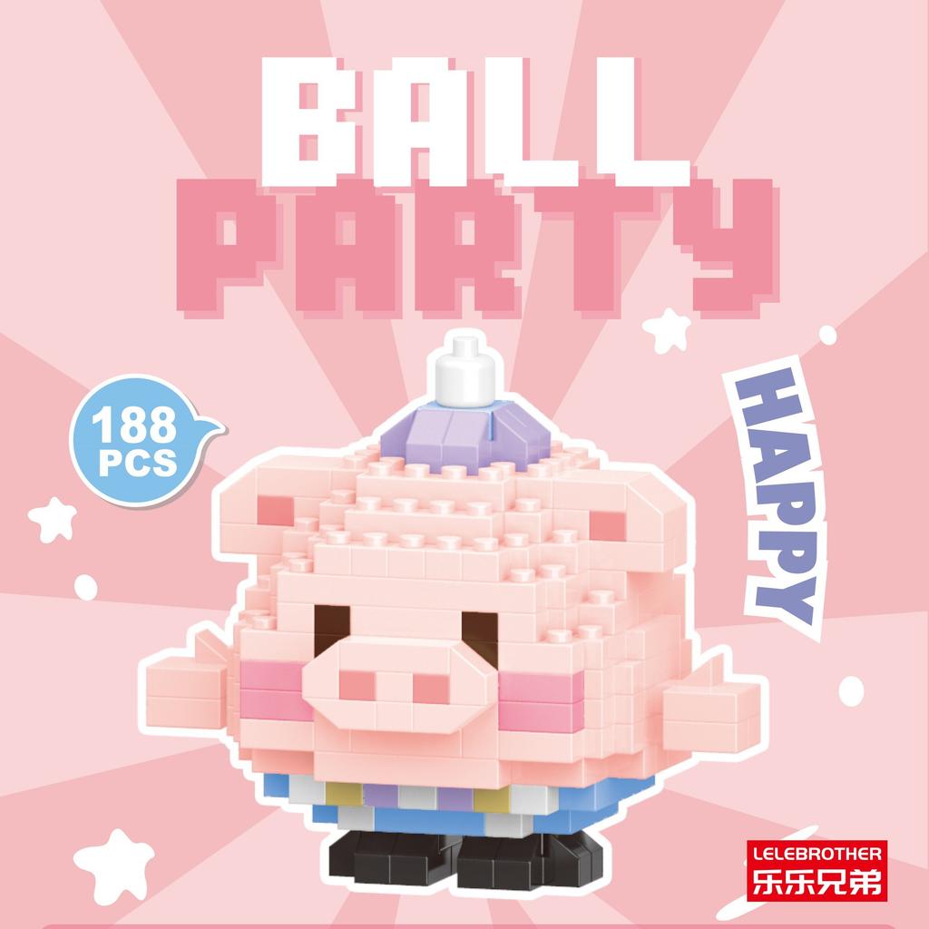 Серия кукол-животных из микрочастиц, строительные блоки, детские сборные игрушки