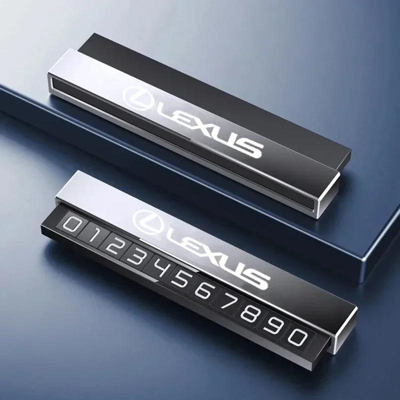 Car Interior Luminous Number Temporary Parking Card Plate for Lexus IS200 IS250 GX470 CT200H ES RX300 RX330 NX300 IS NX GS RX350