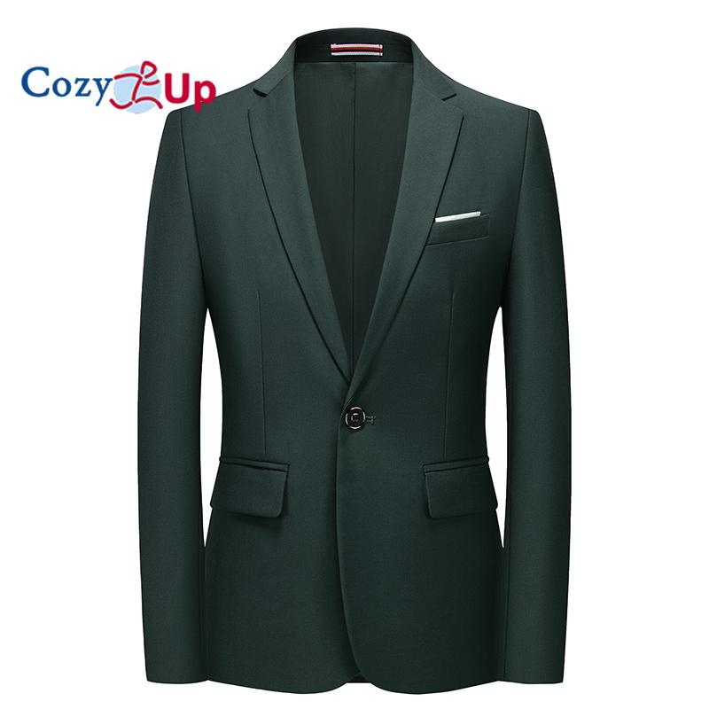 Cozy Up Мужская повседневная куртка-пиджак Slim Fit Спортивное пальто Деловой костюм Куртки на одной пуговице