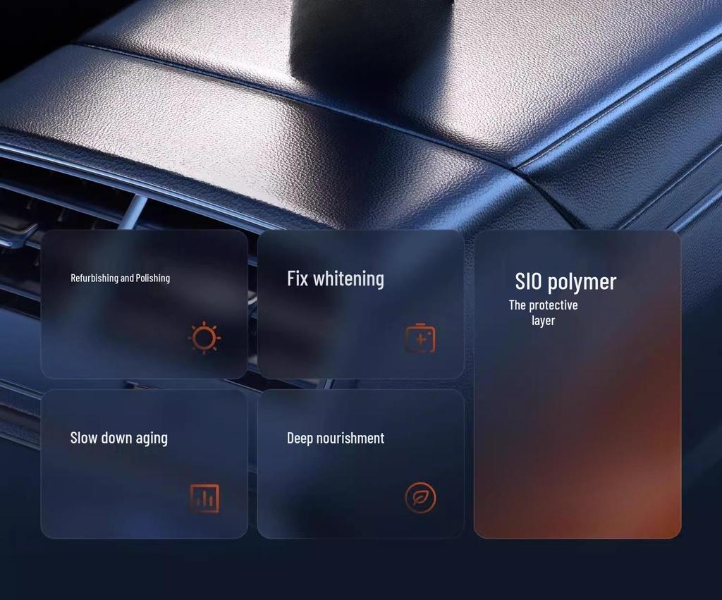 Interior Coating & Polishing Wax for Leather, Plastic & Engine Compartment