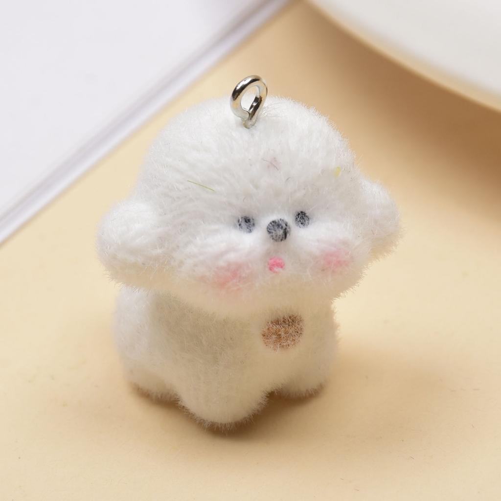 Смола Флокирование Симпатичный Трехмерный Кот Брелок Подвеска Автомобильный Брелок Подвеска Сумка Подвеска