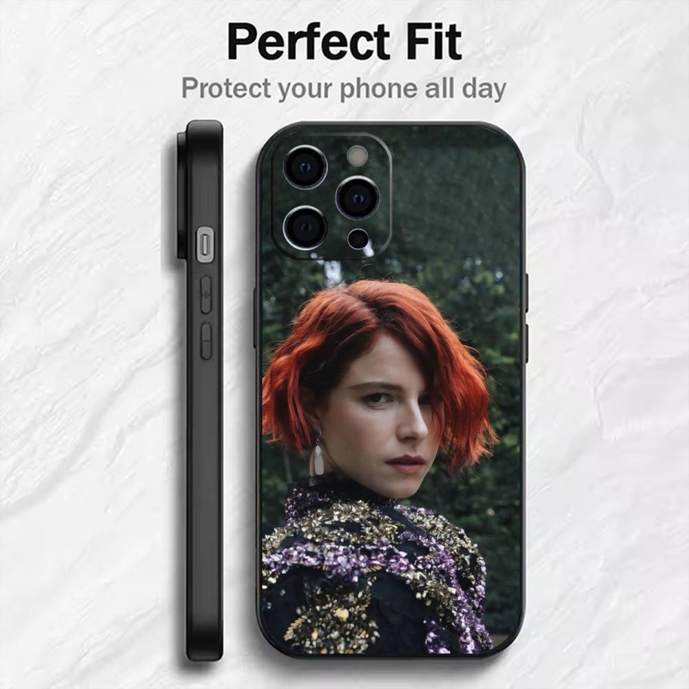 Actor Beatuy-J-Jessie B-Buckley-y  Phone Case For iPhone17,16,15,14,13,12 Plus,Max Soft Silicone Black Cover