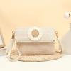 Summer Straw Woven Bag Women's New Small Fresh Woven Daisy Small Square Bag Single Fashion Shoulder Messenger Bag Tide