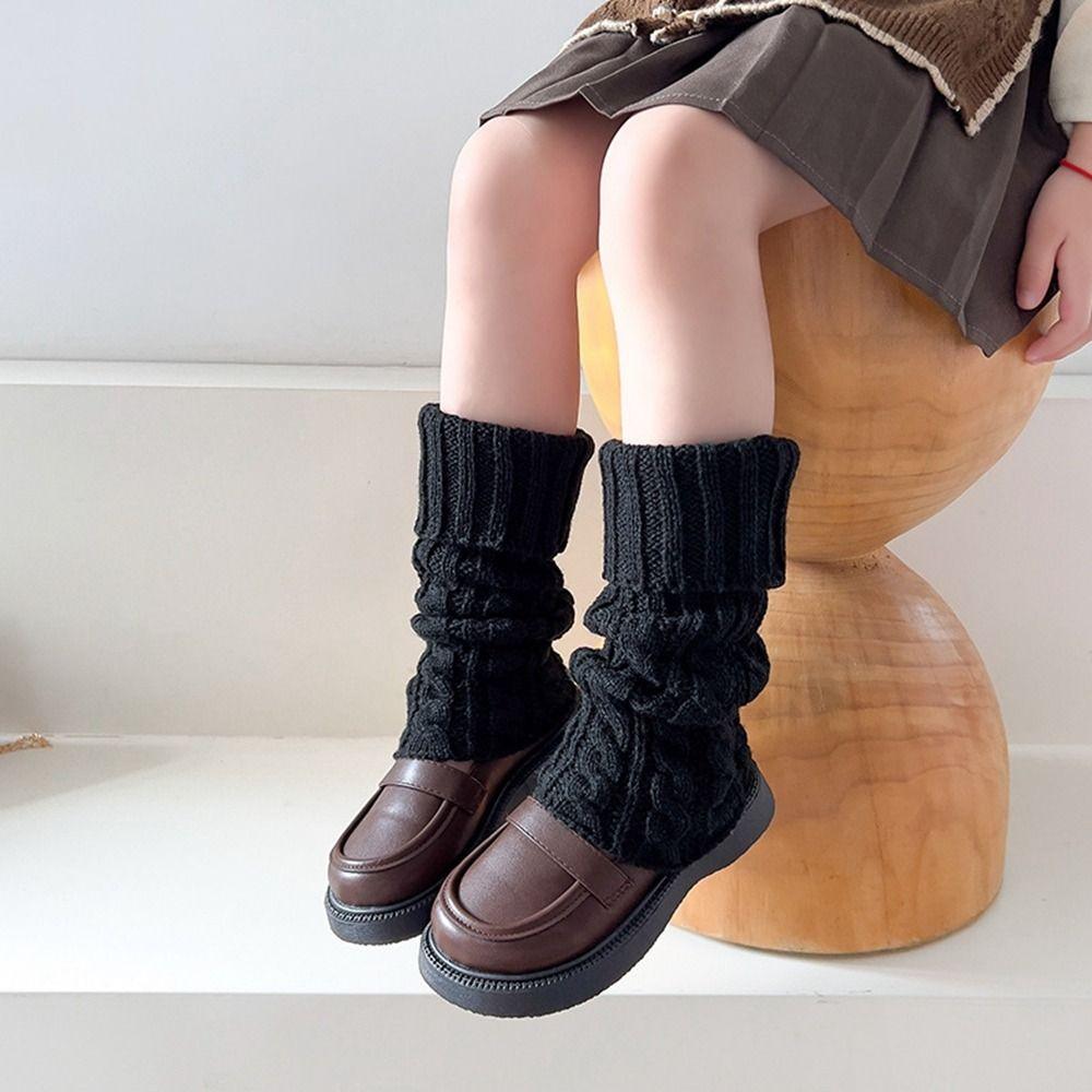 Japanese Style Knitted Leg Cover JK Ballet Guards Socks Children's Twist Leg Warmers  Autumn/Winter