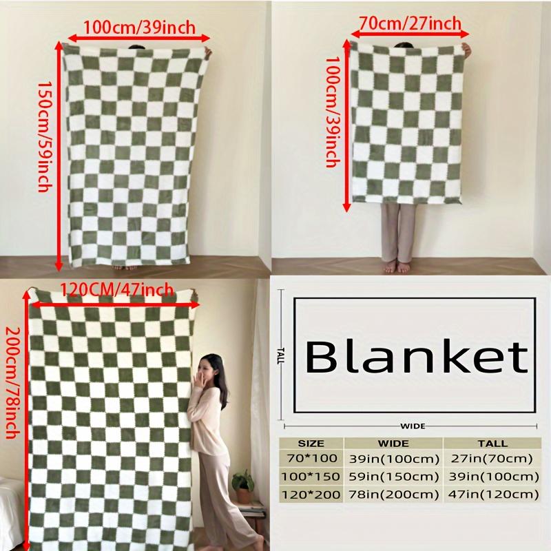 2025 Traditional Style Plaid Blanket Flannel Home Blanket Sheets Plush Double Sided Summer Air Conditioning Throw Blanket