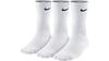 Nike Тренировочные носки Crew Large White, Длина, Набор из 3 пар, (Ж 10-13, М 8-12),