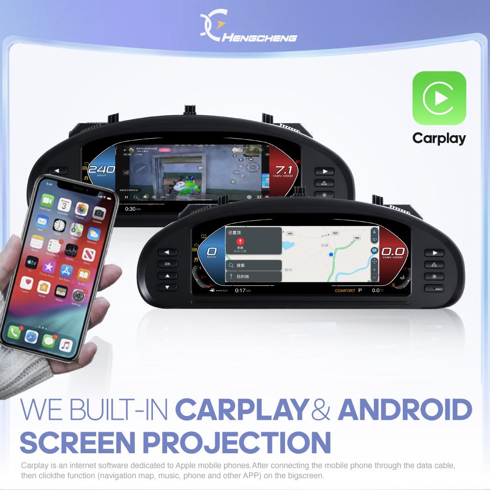 Для Peugeot 407 407SW 2004-2010 Цифровая приборная панель Панель приборов Спидометр Plug and Play Беспроводной CarPlay