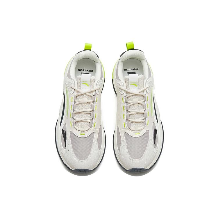 Anta Millennium 5.0 Lightweight Abrasion Resistant Low top Sports Casual Shoes Men's White Gray 112248890-1