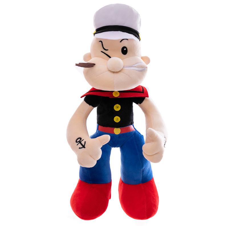 Super Soft Plush Popeye And Mario Stuffed Toy Figure For Kids Birthday Gift 50cm 60cm 70cm