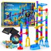 National Geographic Glow-in-the-Dark Glass Marble Mesh Storage Bag, Perfect for Girls & Boys, Creative STEM Educational Toy