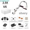 Dental Loupes LED Head Light Lamp 2.5X 3.5X Magnification Binocular Dentistry Surgical Magnifier With Comfortable Headband
