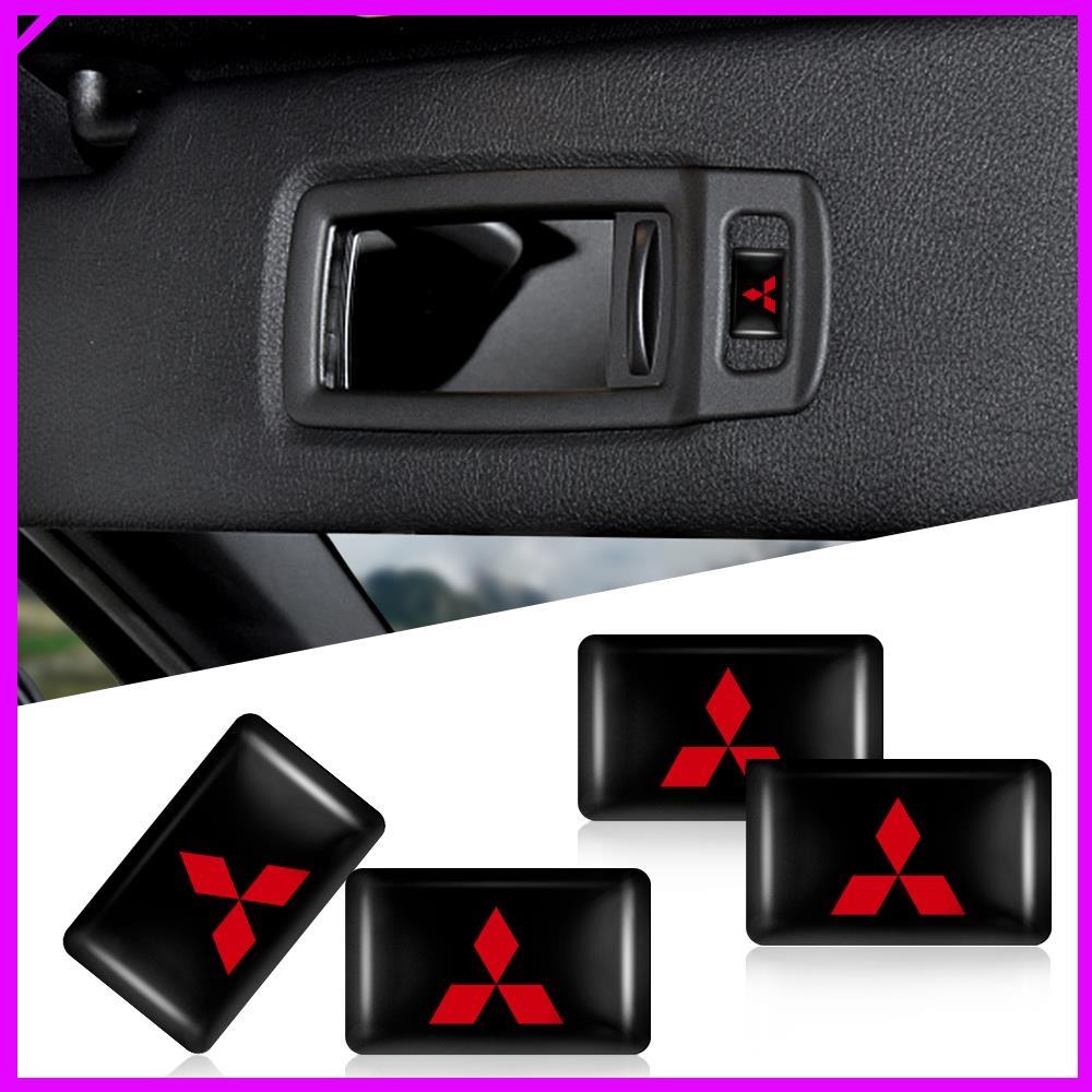 10/20pcs 3D Epoxy Car Interior Decorative Stickers Auto Valve Cap Accessories For Mitsubishi Lancer ex Outlander Pajero Galant