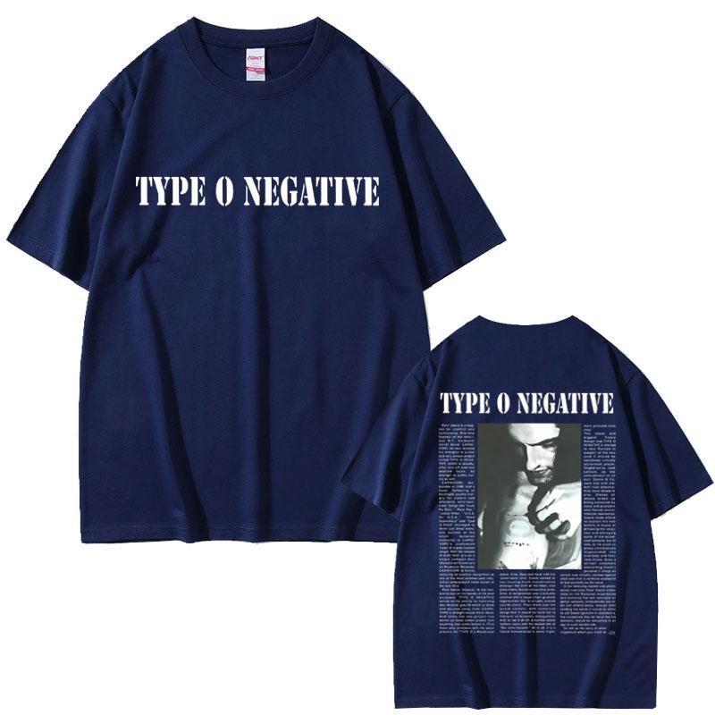 Футболки Rock Band Type O Negative Peter Steele Унисекс Женские Винтажные Металлические Готические Футболки Мужские Повседневные Большого Размера Из Чистого Хлопка