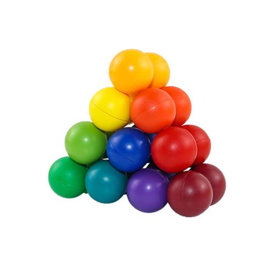 20Pcs Magnetic Rainbow Ball Fidget Toy Pocket-sized Changeable Bead Anti-Anxiety & Stress Relief Toy Creative Preschool Learning