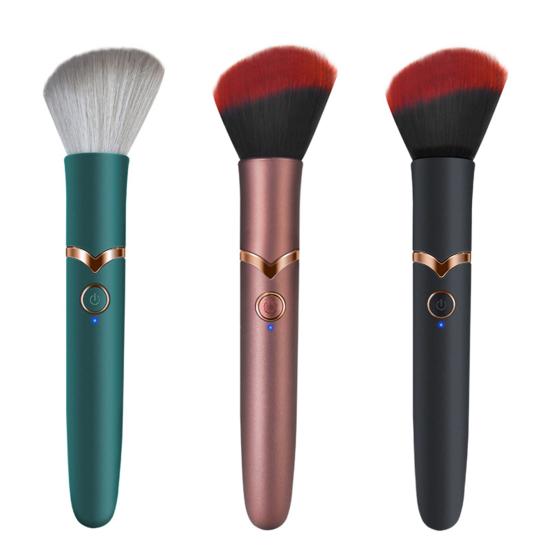 Массажный вибратор, глубокая стимуляция, перезаряжаемая USB-зарядка, дизайн кистей для макияжа, удобный флирт