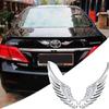 1 пара Наклейка на кузов мотоцикла/автомобиля 3D Значок в стиле Крылья Ангела Орла Металлические Алюминиевые Наклейки Серебристый/Золотой Аксессуары для наружного вида автомобиля