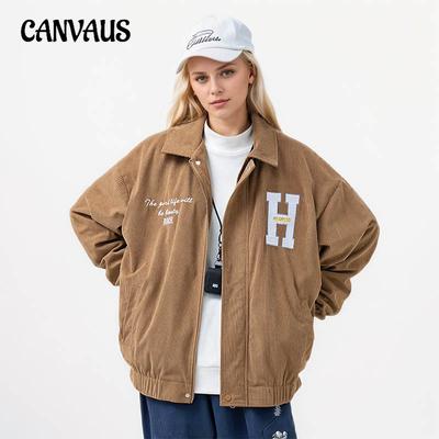 Женская бейсбольная куртка большого размера с вышитыми буквами, однотонная, с лацканами, однобортная, с длинным рукавом