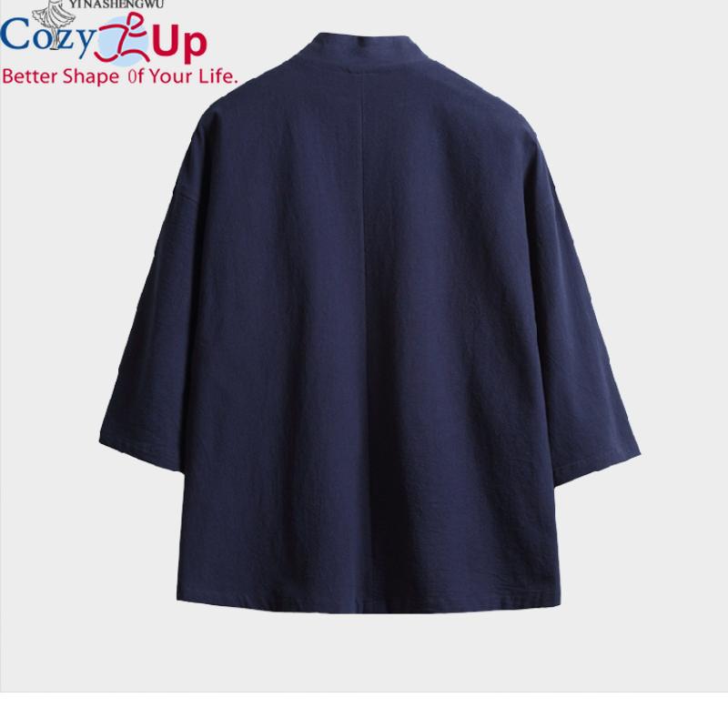 Cozy Up Кимоно костюм самурая, уличная одежда больших размеров, азиатская куртка «спасибо», юката, мужской и женский тканевый кардиган, традиционная японская одежда