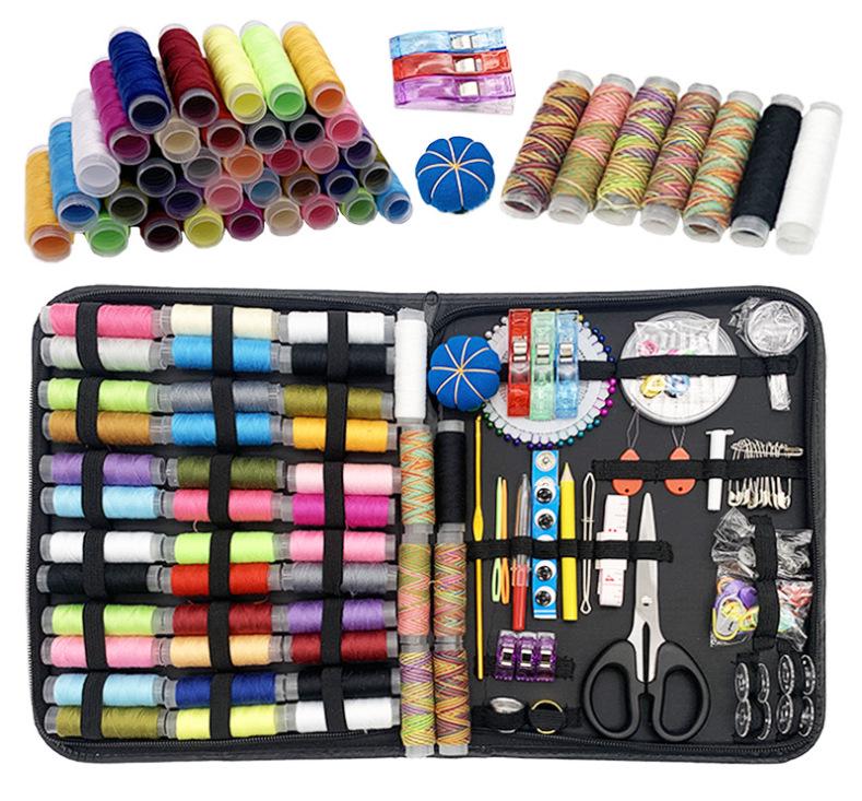Портативный швейный набор из 97 предметов: Дорожный набор бытовых инструментов для вязания
