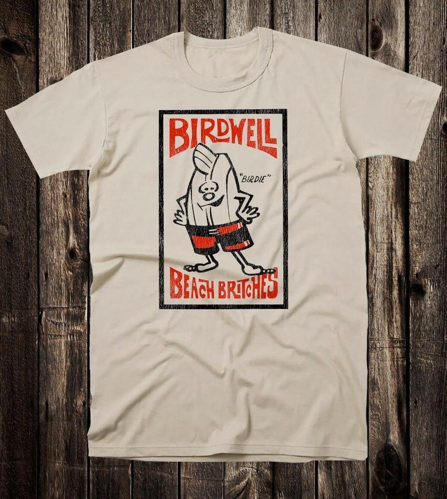 SALE Retro Surf Shop T Shirt Cotton Vintage Art Birdwell Birdie Beach Britches S Unisex T-Shirt