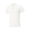 Li Ning Glory Series Sports Fashion Versatile Casual Breathable Letter Short Sleeve Polo Shirt Men Polo Shirts White APLV673-1