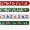 12/24/48 шт., рождественские браслеты с рисунком Санта-Клауса и оленей, круглые браслеты с хлопком для детей и взрослых