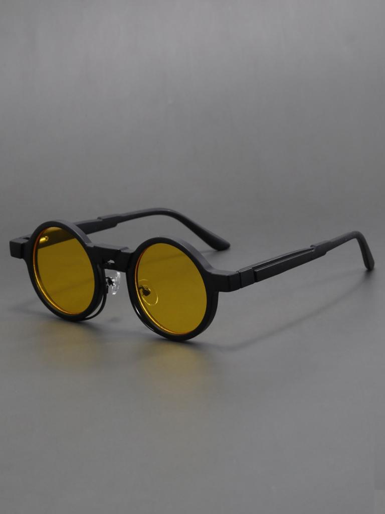 Новые круглые солнцезащитные очки в стиле стимпанк, персонализированные, хип-хоп, модные, унисекс, для мужчин и женщин