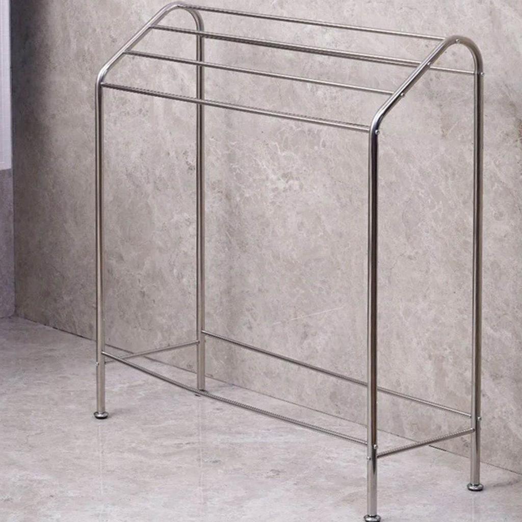 Floor Standing Towel Rack 4 Tier for Blanket Next to Tub or Shower Towel Bar Stand Pool Towel Racks Outdoor