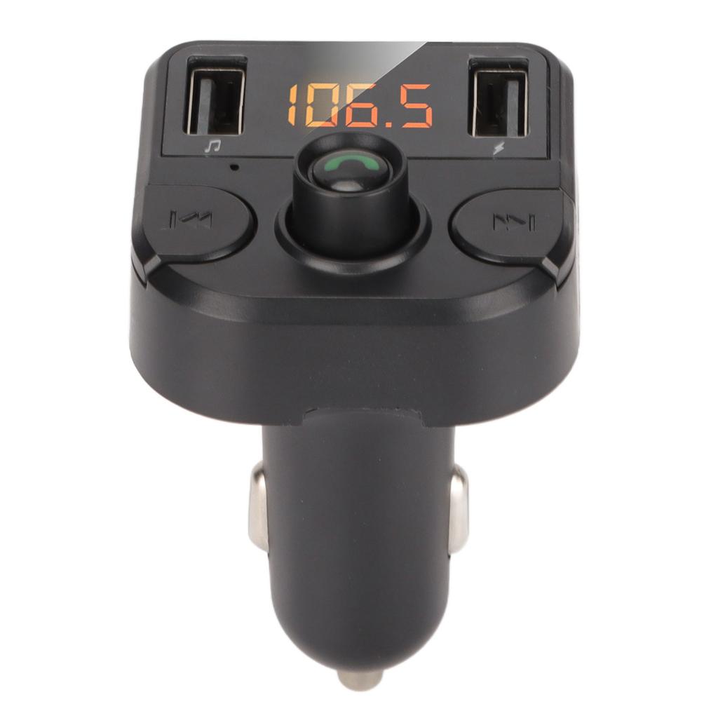 Multifunction LED Car 5.0 FM Transmitter Hands Calling MP3 Player Dual USB Fast Charging