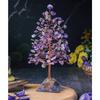 Amethyst Gemstone Tree of Life - Orgone Pyramid Base, Crystal Tree for Positive Energy, Feng Shui Decor