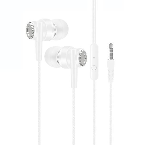 L104 Универсальные 3,5-мм динамические проводные спортивные наушники-вкладыши с тяжелыми басами и микрофоном