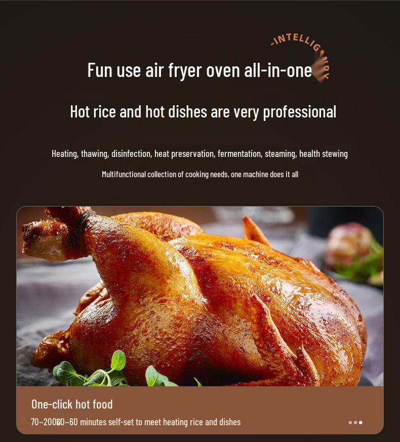 Многофункциональная электрическая духовка-аэрогриль с прозрачным окном и большой вместимостью для домашней выпечки