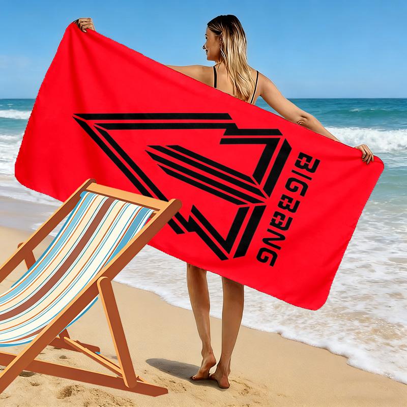 Bold Emblem: Big Bang's Iconic Design beach towel soft Beach towel for vacation photos Outdoor pool towel swim seaside Comfort
