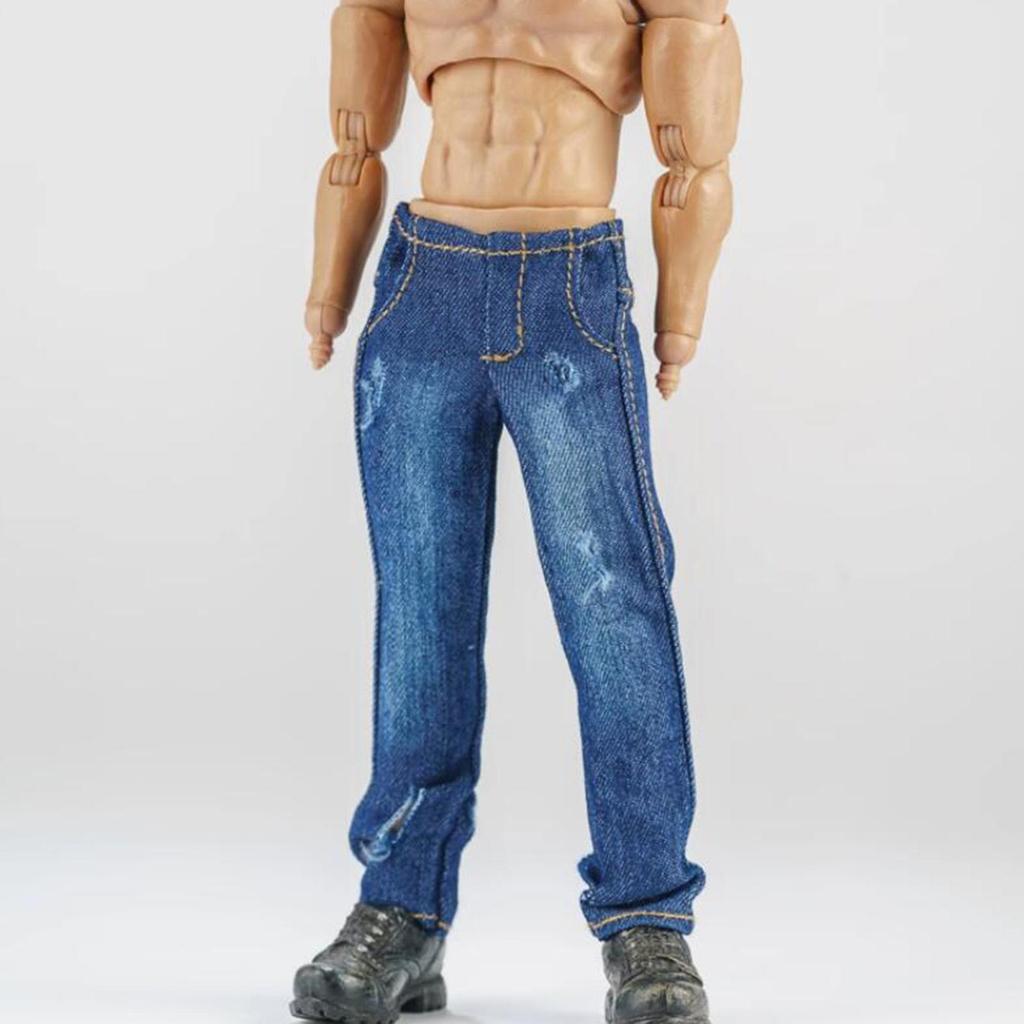 1/12 Фигурка Футболка и Джинсы Комплект Одежды, 6 дюймов Одежда, Подарки Для Детей И Взрослых, Ручная Работа