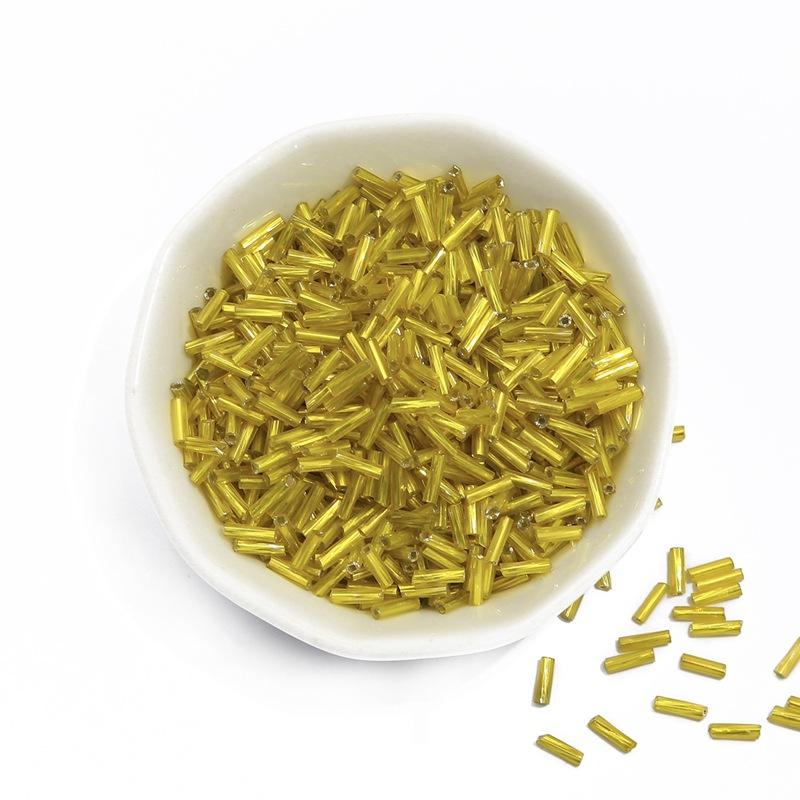 300 шт. 2x6 мм спиральные трубчатые бусины, аксессуары для одежды, изготовление платьев, сделай сам, спиральные стеклянные бусины для изготовления ювелирных изделий, браслетов, стекляруса, крутые трубчатые бусины