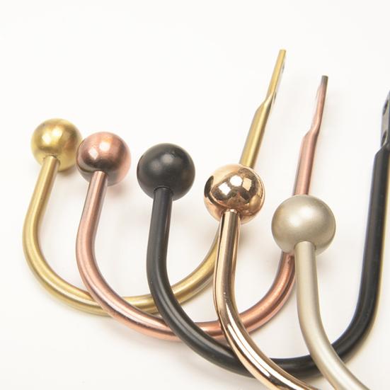 Yousheng 2 шт. держатели для штор полированные с двумя отверстиями U-образные портативные изысканные широко применяемые прочные современные настенные крючки для подхвата штор