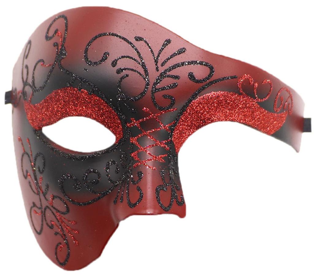 Masquerade Mask Vintage Phantom Of The Opera One Eyed Half Face Costume