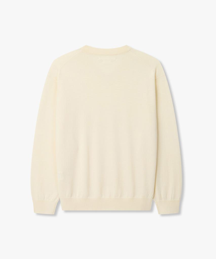 MAN ON THE BOON Four Seasons Crewneck Sweater_Cream 4716113004